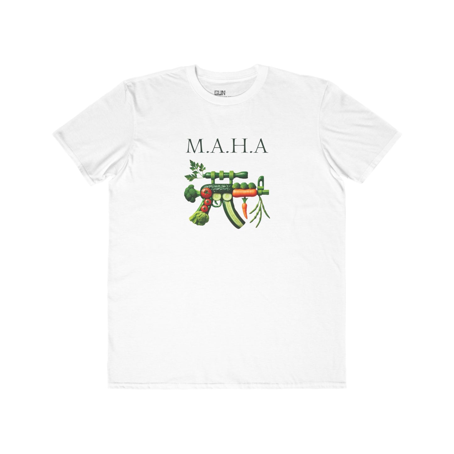 MAHA Vegetable Graphic Tee - Shirt for Health and Firearm Enthusiasts