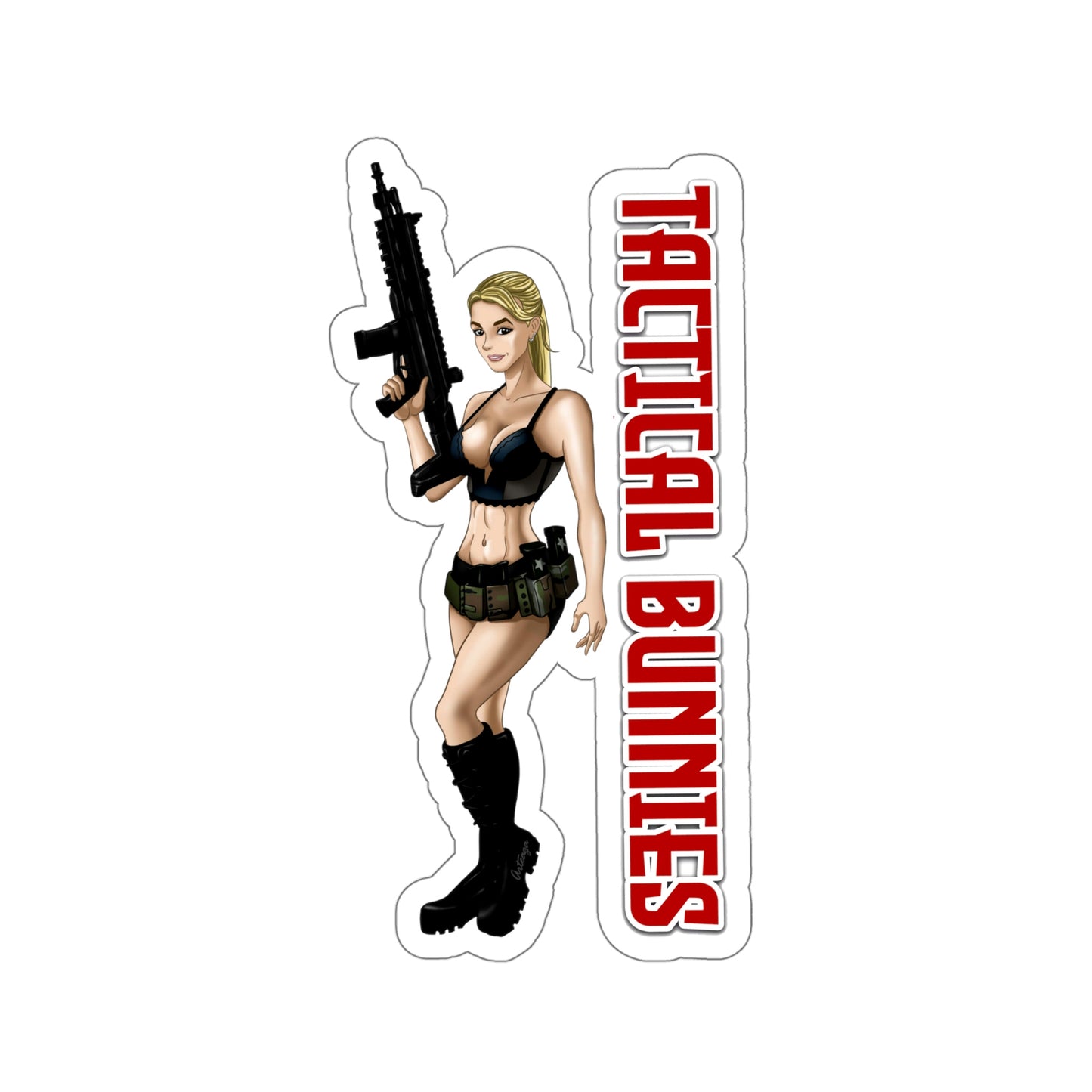 @itsalongshot_rachel Tactical Bunnies Sticker