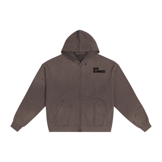 Gun Bunnies Sunfade Zip Sweatshirt