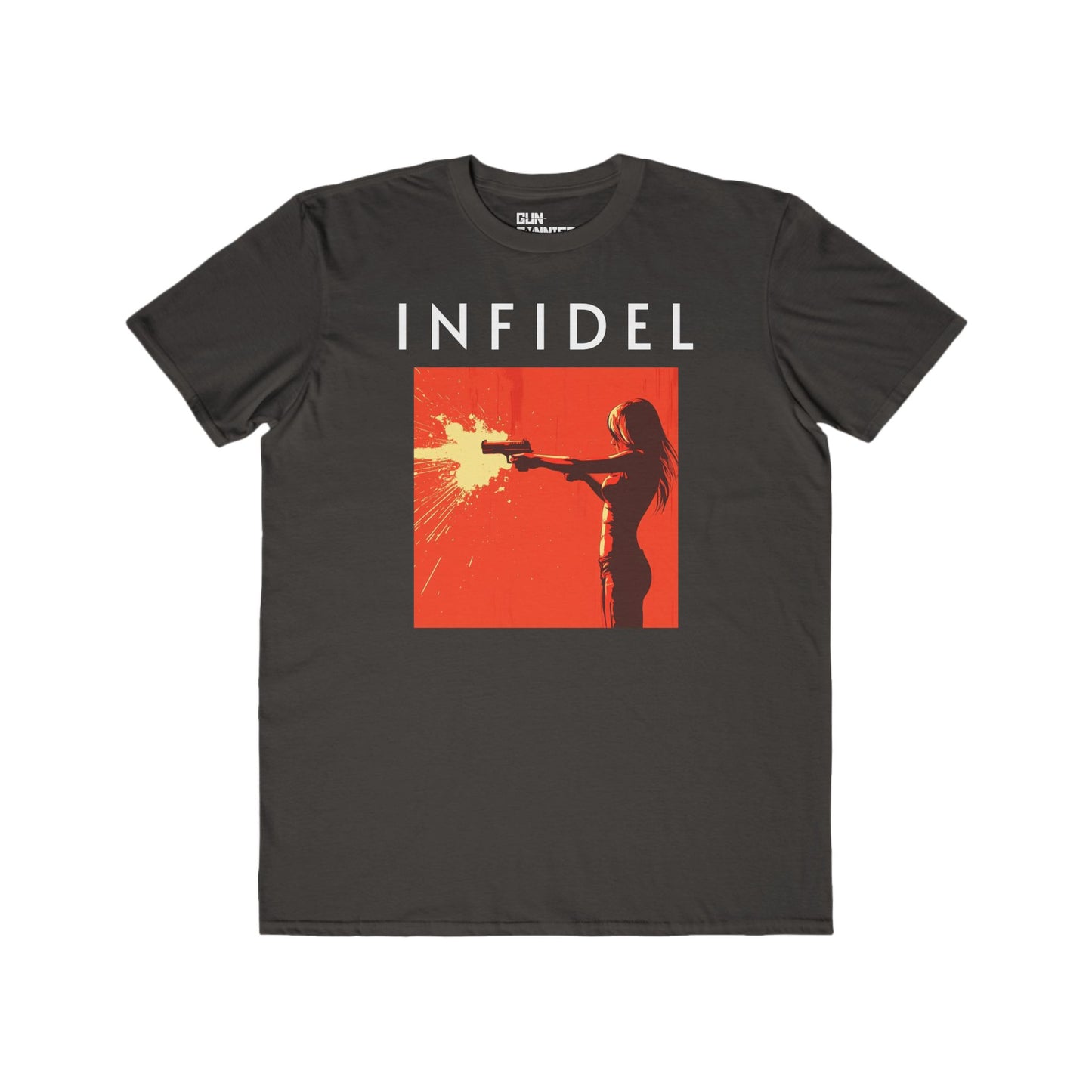 Infidel Shooter Men's Lightweight Tee - Bold Graphic Tee for Gun Enthusiasts & Casual Wear