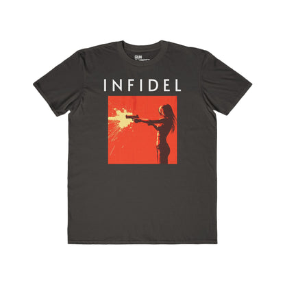 Infidel Shooter Men's Lightweight Tee - Bold Graphic Tee for Gun Enthusiasts & Casual Wear