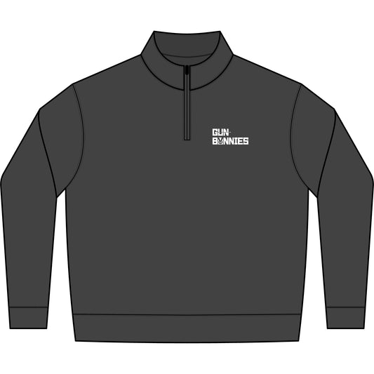 Gun Bunnies Unisex Relax Faded Half Zip Sweatshirt