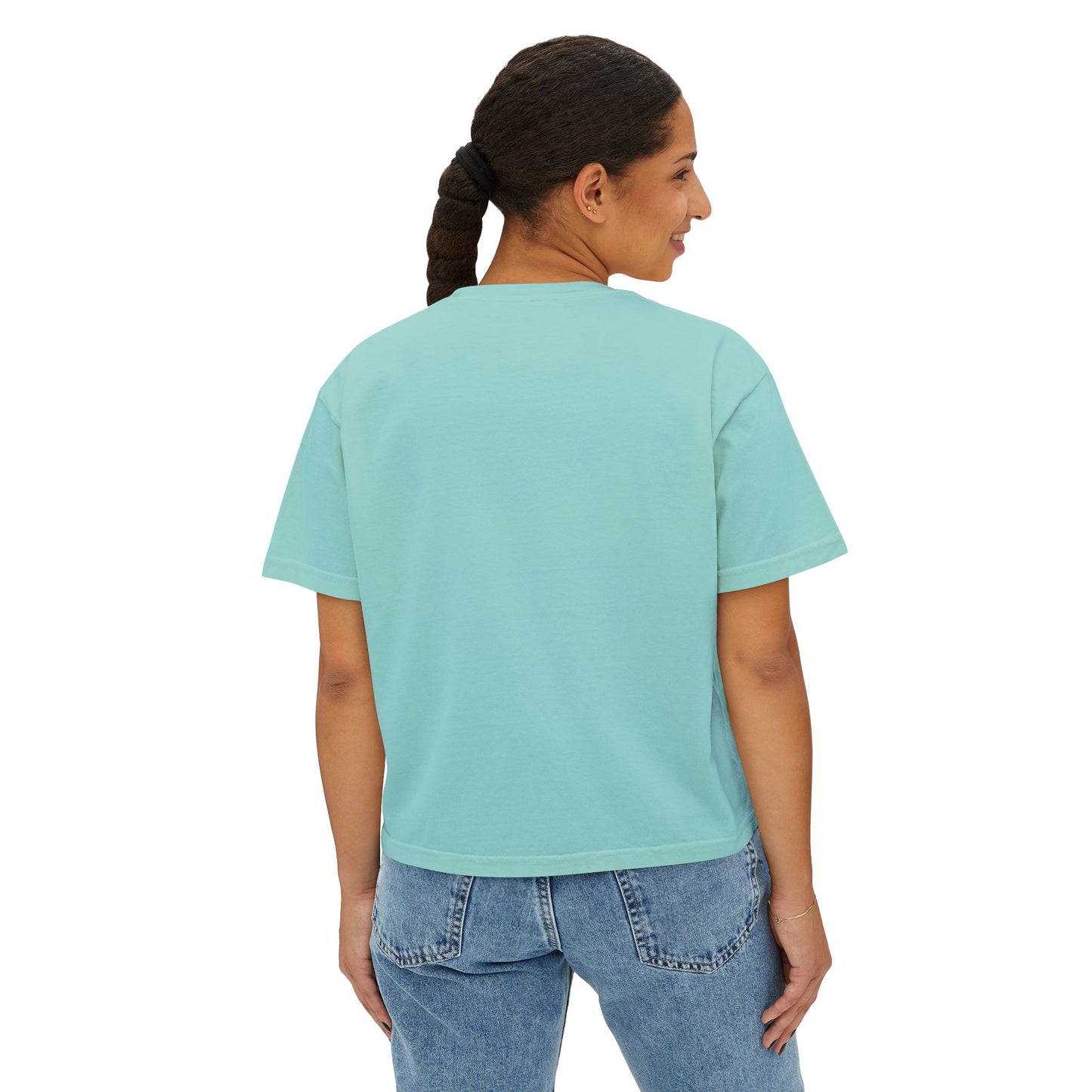 Gun Bunnies Women's Boxy Tee – Cute Retro Graphic Crop T‑Shirt