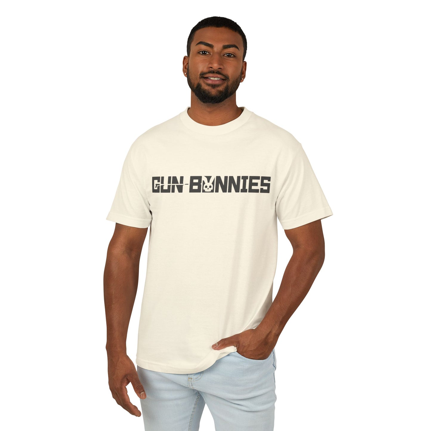 Gun Bunnies Heavyweight Unisex Tee - Casual Streetwear for Gun Lovers