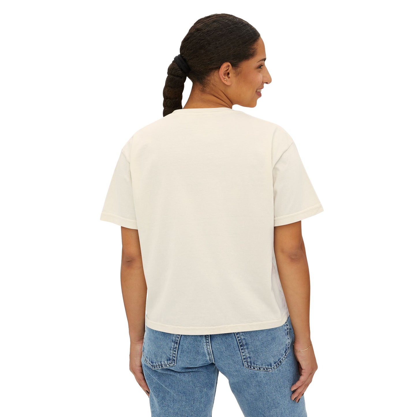 Gun Bunnies Women's Boxy Tee – Cute Retro Graphic Crop T‑Shirt