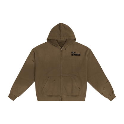 Gun Bunnies Sunfade Zip Sweatshirt